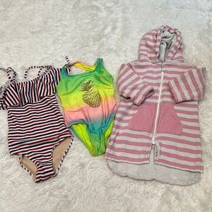 ❤️ Girls Albion Swimsuit & Cover Up Bundle Size 4T